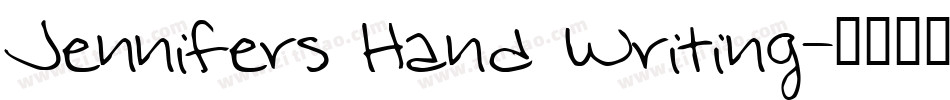 Jennifers Hand Writing字体转换